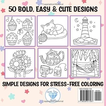 Coloring Book for Adults Relaxation: Bold and Easy