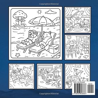 Cozy Crime Scenes: A Parodic Cute and Comfy Coloring Book for Adults